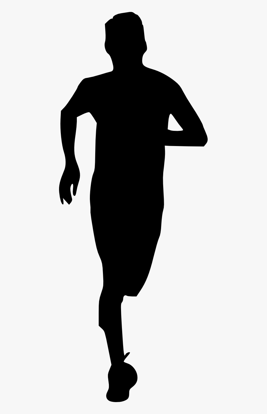 Man Running With Transparent Background - Transparent Hero Silhouette Png, Transparent Clipart