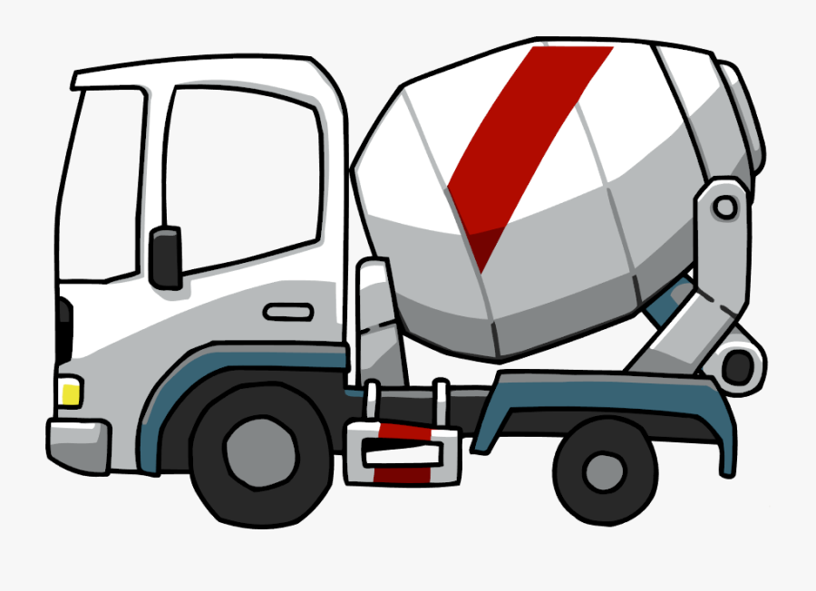 Concrete Mixer - Concrete Mixer Truck Cartoon Png, Transparent Clipart