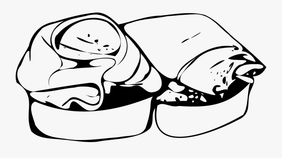 Bread Toast Prosciutto Free Picture - Clipart Black Casserole Picture Black And White, Transparent Clipart