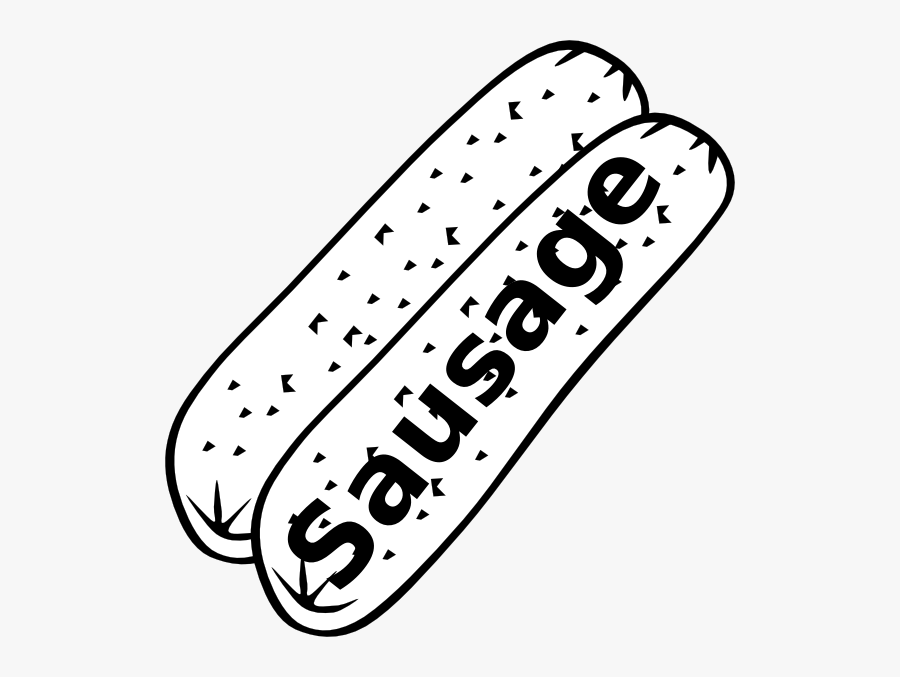 Sausage Coloring Pages, Transparent Clipart