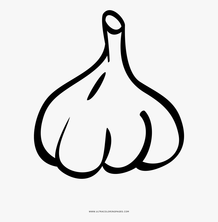 Garlic Coloring Page - Imágenes De Ajo Para Dibujar, Transparent Clipart