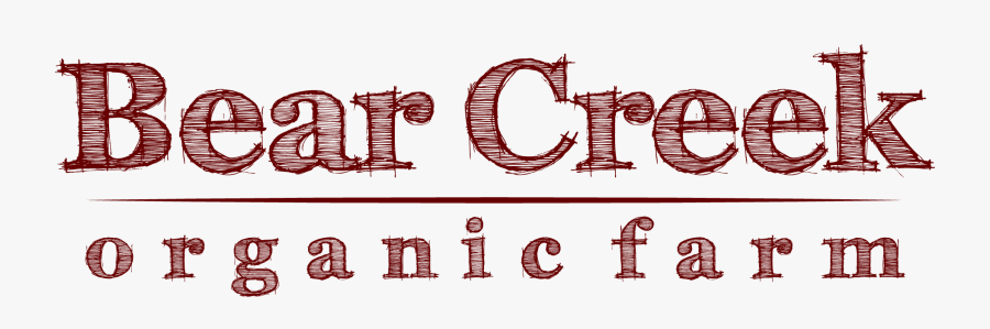 Bear Creek Organic Farm - Font, Transparent Clipart