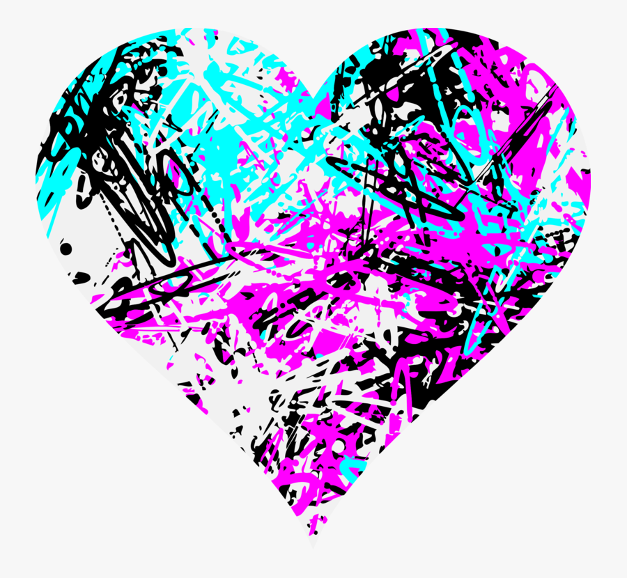 Pink,heart,love - Pollock Png, Transparent Clipart