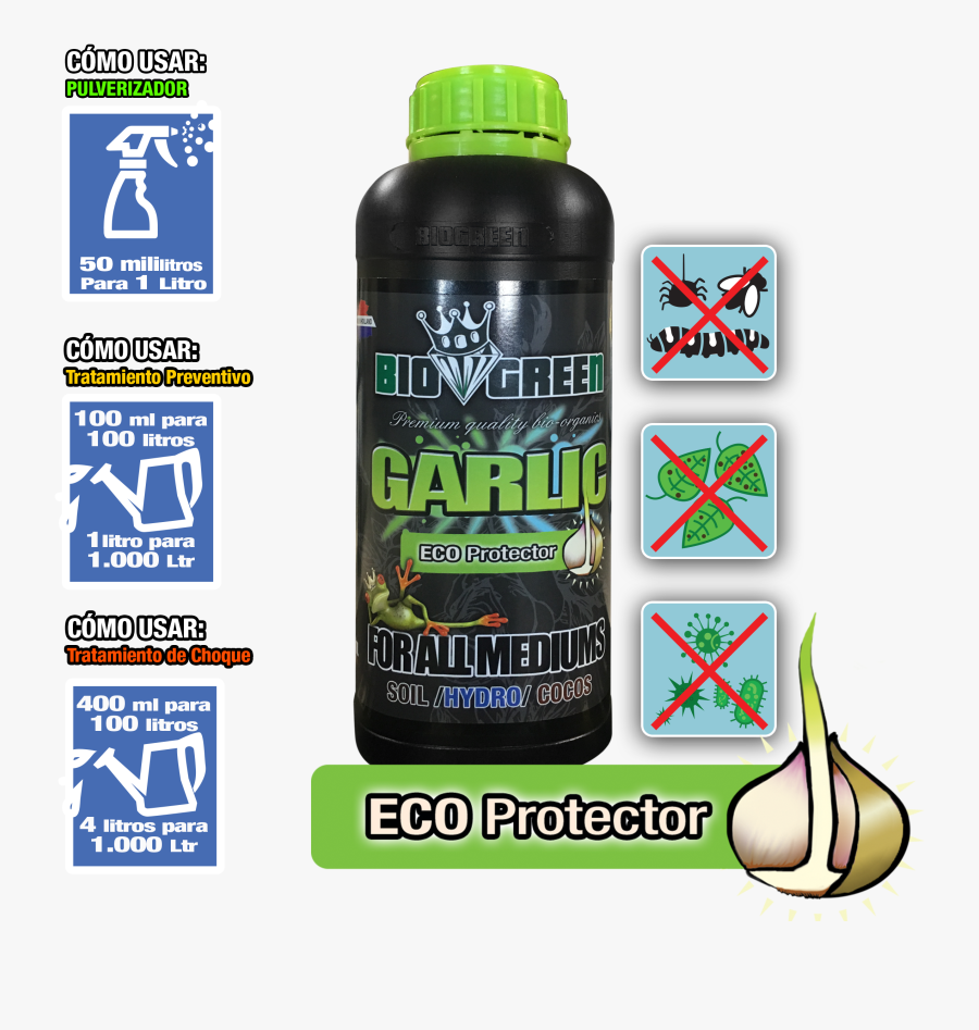 Bio Green Garlic, Transparent Clipart