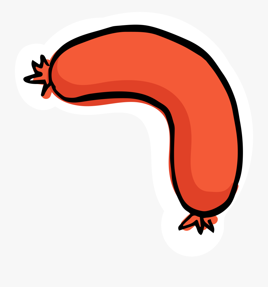 Hot Dog Bratwurst Sausage Drawing Cartoon - Cómo Dibujar Un Chorizo, Transparent Clipart