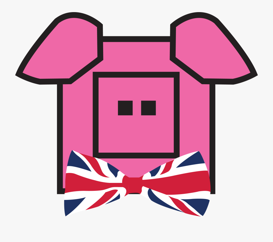 The British Firm Feature A Union Jack Bow Tie On Their - Squigsausages, Transparent Clipart