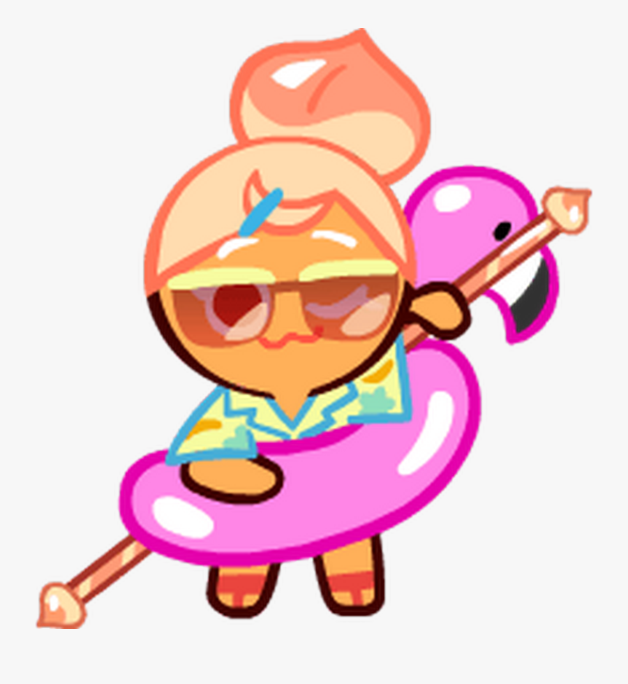 Cookie Run Peach Cookie Party Beach, Transparent Clipart