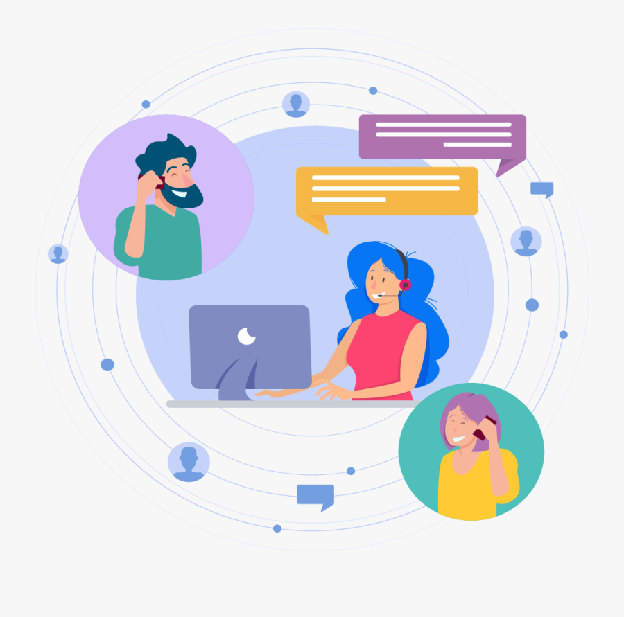Customer Service - Illustration Call, Transparent Clipart
