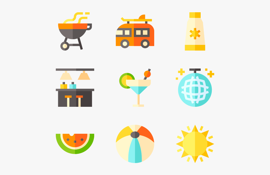 Summer Party, Transparent Clipart