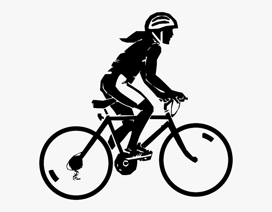 Cycling Clipart Mountain Bike - Mujer En Bicicleta Png, Transparent Clipart