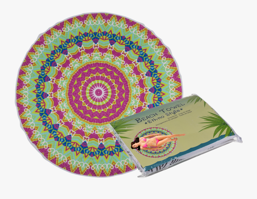 Beach Towel Ethno Style, Transparent Clipart