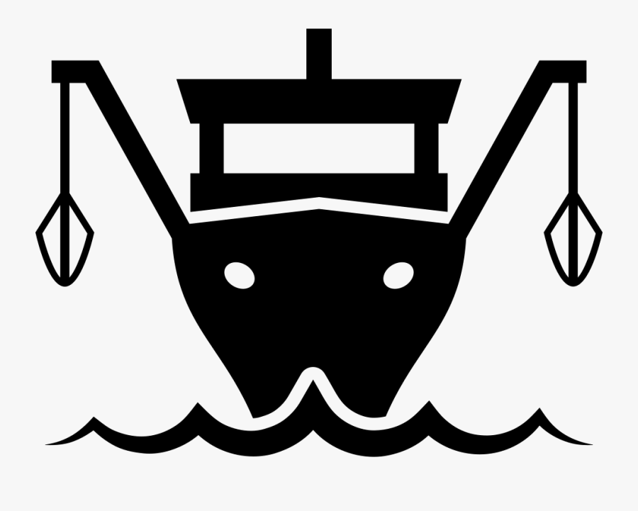 Download Fishing Boat Icon Png Clipart Fishing Vessel - Black Fishing Boat Png, Transparent Clipart