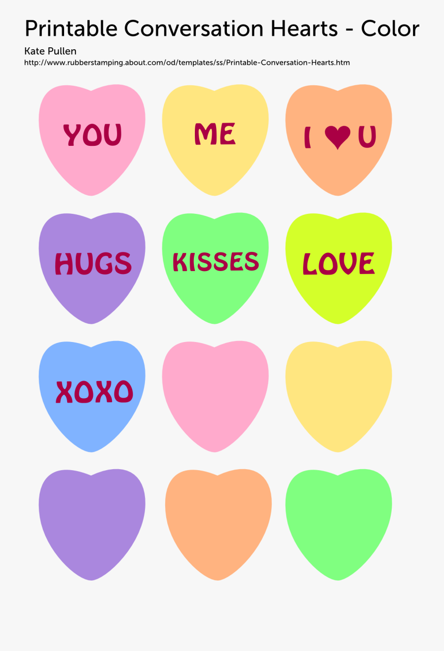 Valentine Candy Hearts Printable, Transparent Clipart