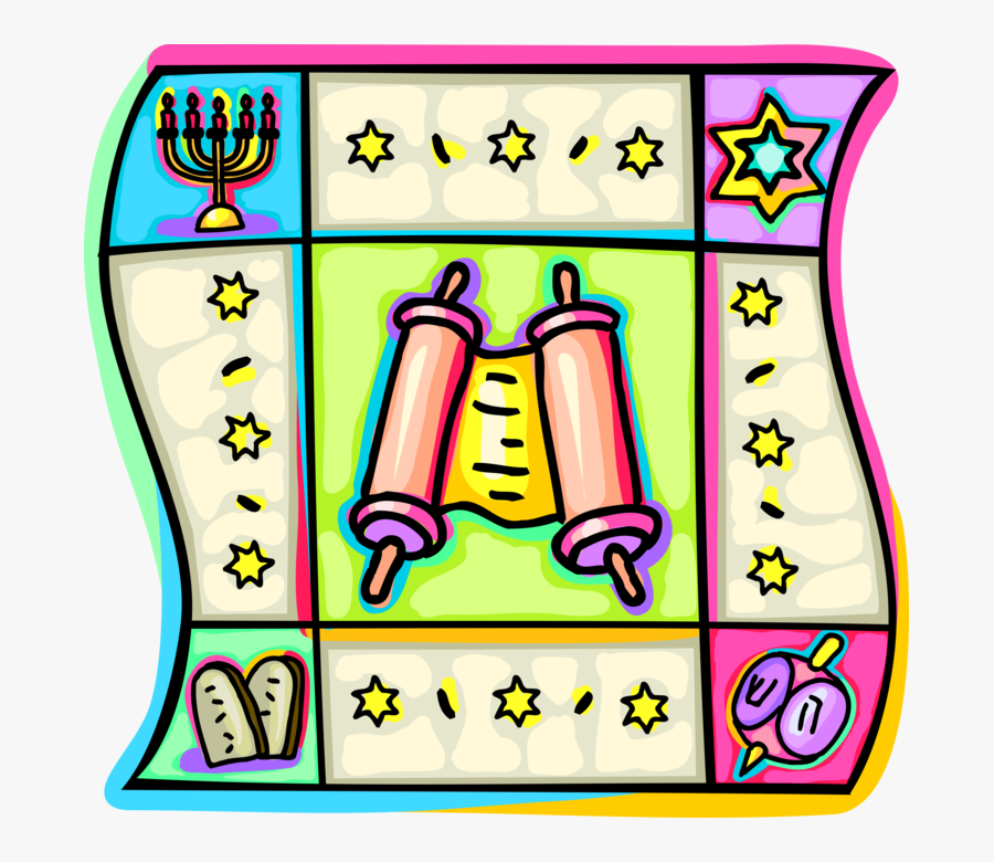 Vector Illustration Of Jewish Identity And Judaism, Transparent Clipart