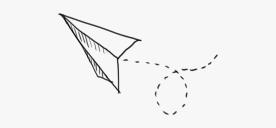 #aeroplane #paper #paperairplane #airplane #paperaeroplane - Cute Paper Airplane Drawing, Transparent Clipart
