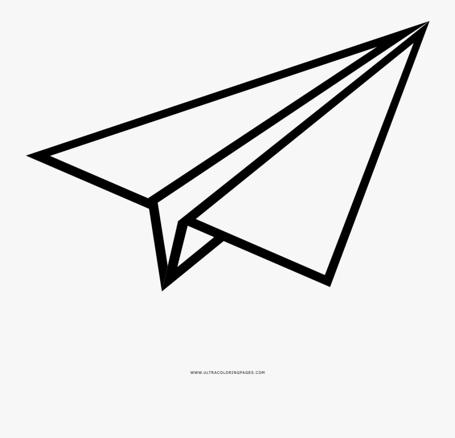 Download Paper Airplane Coloring Page - Paper Plane Easy Drawing , Free Transparent Clipart - ClipartKey