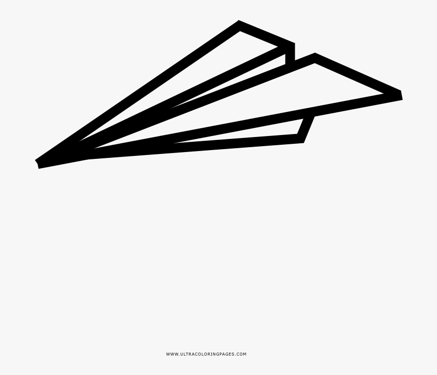 Download Paper Airplane Coloring Page - Triangle , Free Transparent ...
