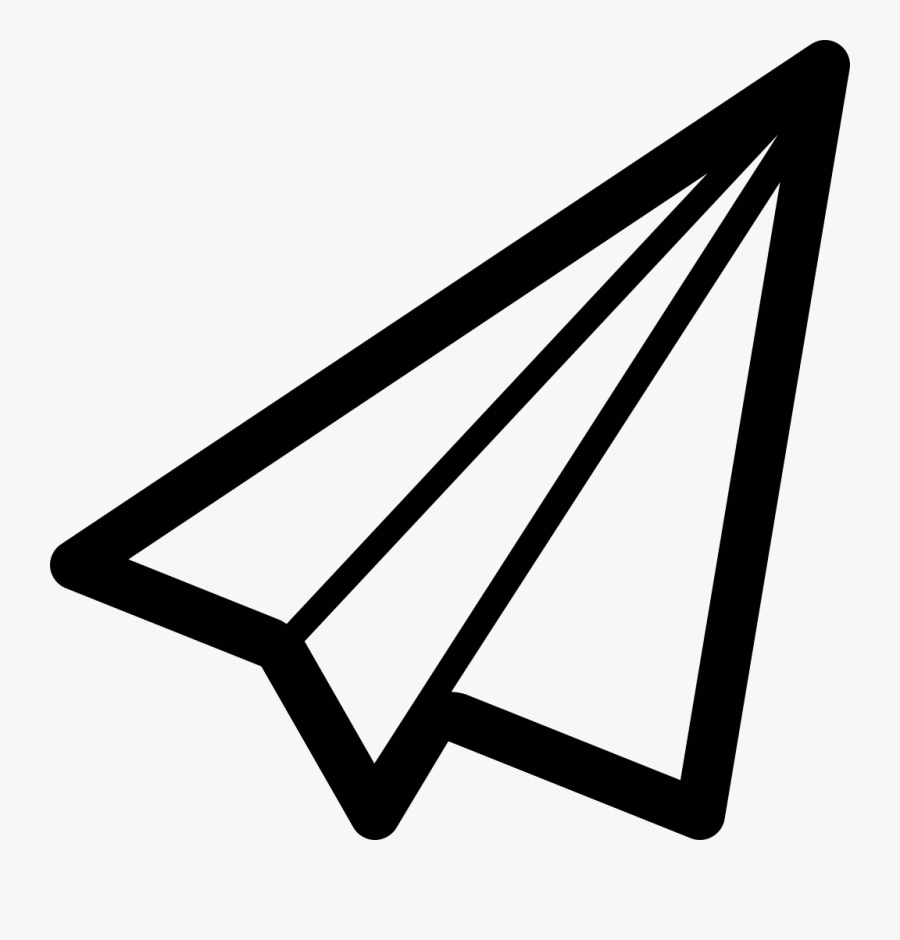 File - Linecons Paper-plane - Svg - Paper Plane Icon Png, Transparent Clipart