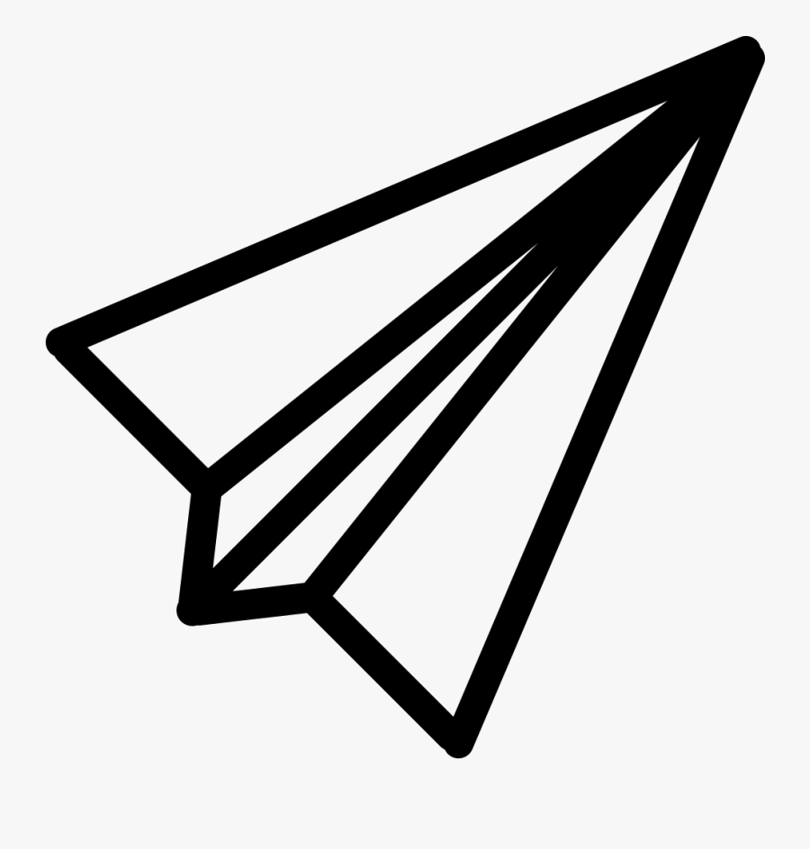 Paper Plane Top View Comments - Paper Airplane Top View, Transparent Clipart