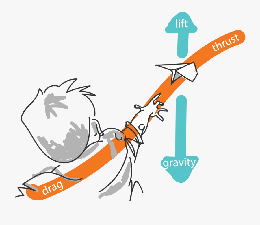 Playing With Paper Plane, Transparent Clipart