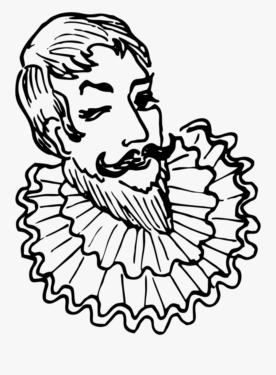 Merchant Collar Ruff Free Picture - Merchant Black And White Clipart, Transparent Clipart
