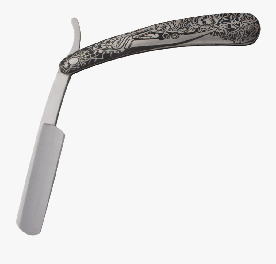 10 Inch Steel Grim Reaper Straight Razor - Machete, Transparent Clipart