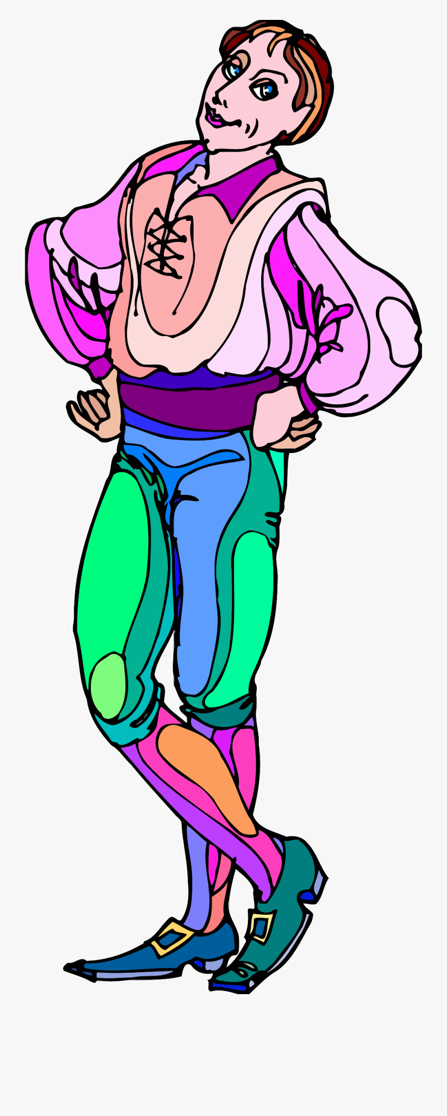 Shakespeare Characters Trufaldo 1 - Cartoon Tybalt Clipart, Transparent Clipart