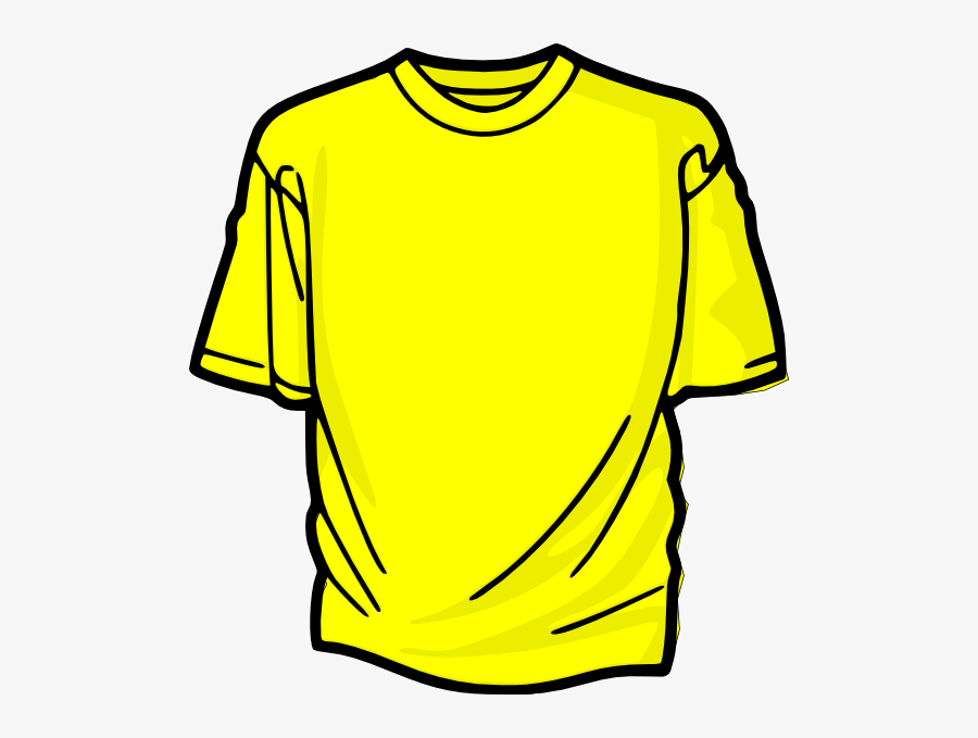 Clipart Of T, Shirt And Apparel - Yellow T Shirt Clip Art, Transparent Clipart
