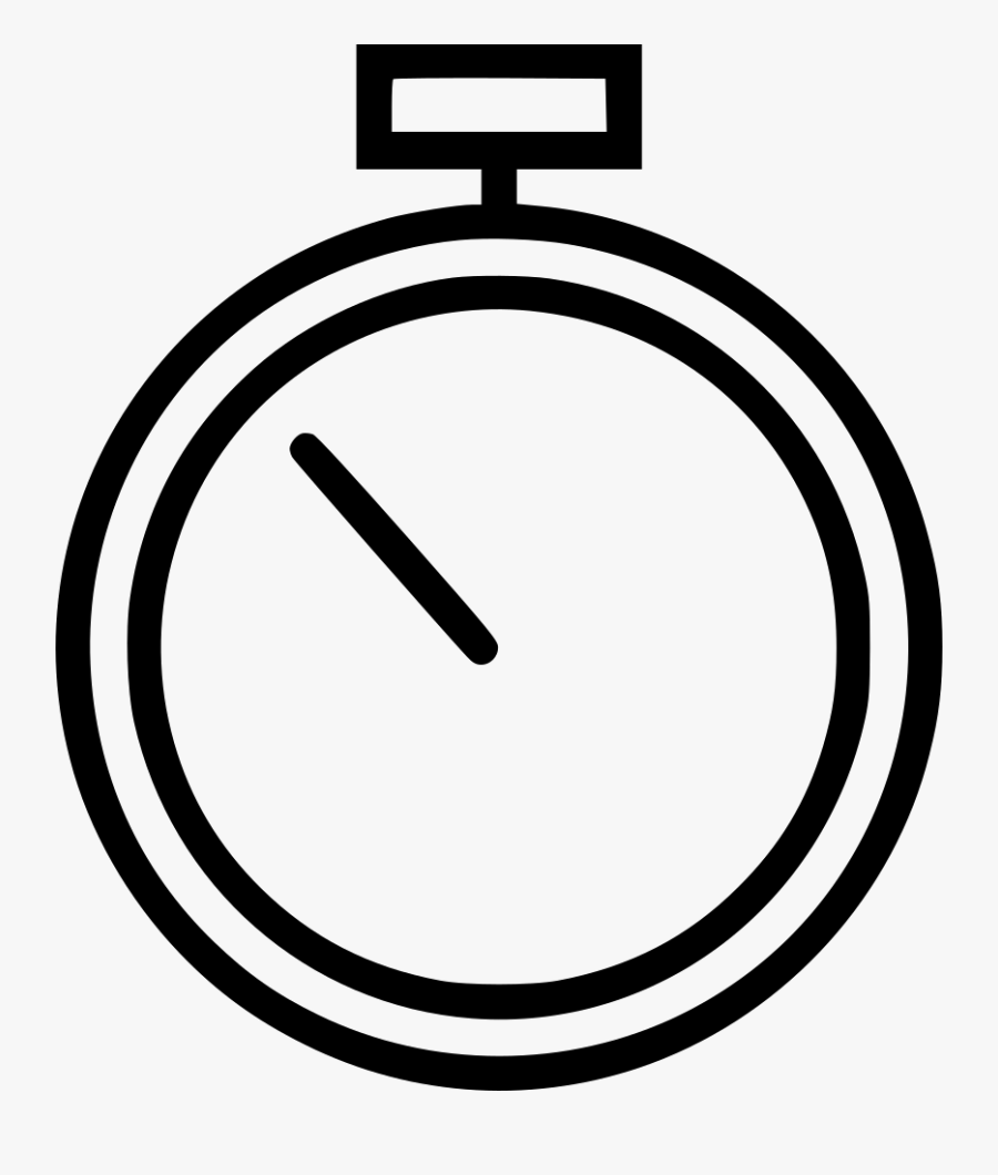 Stop Watch Clock Timer Png Icon Free - Circle, Transparent Clipart