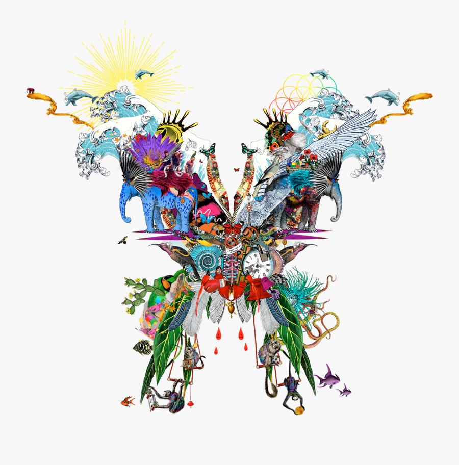 Clip Art Official Website Butterfly Preview - Coldplay Live In Buenos Aires, Transparent Clipart