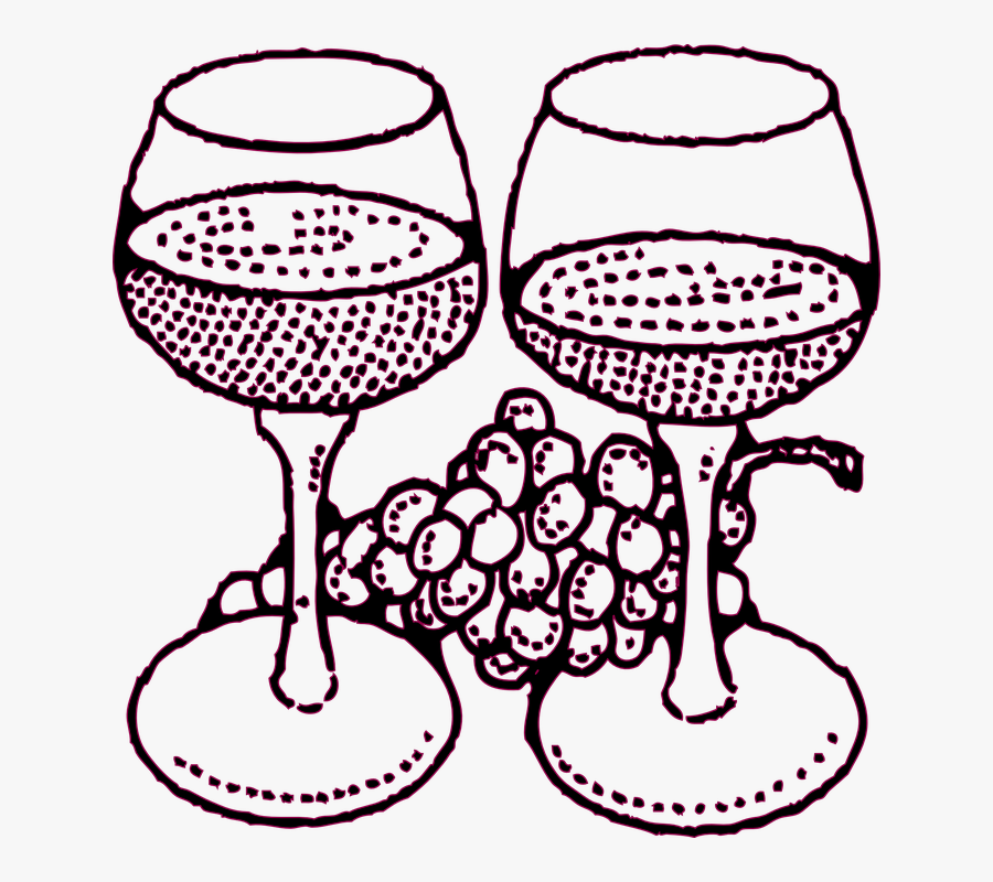 Wine Glass Clip Art - Glass Vine Coloring Book, Transparent Clipart