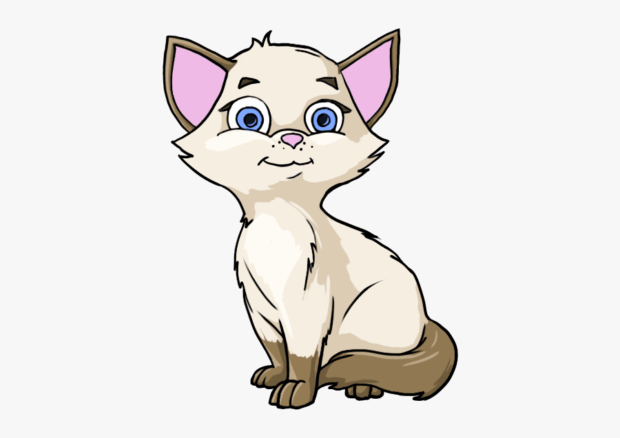 Cartoon Cat Transparent Background, Transparent Clipart