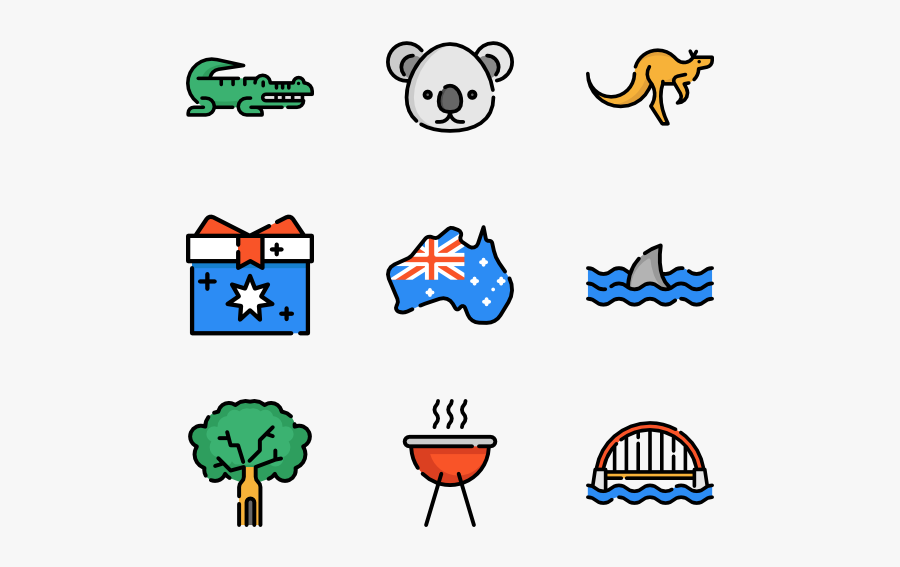 Australia - Oceania Icon, Transparent Clipart