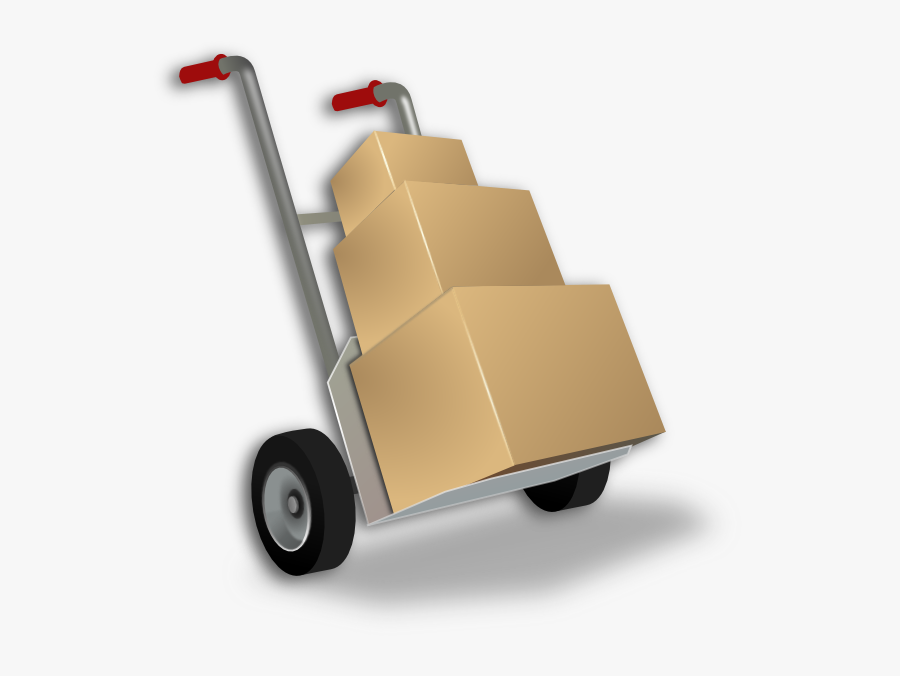Dolly Hand Truck Clip Art - Delivery Shipment, Transparent Clipart