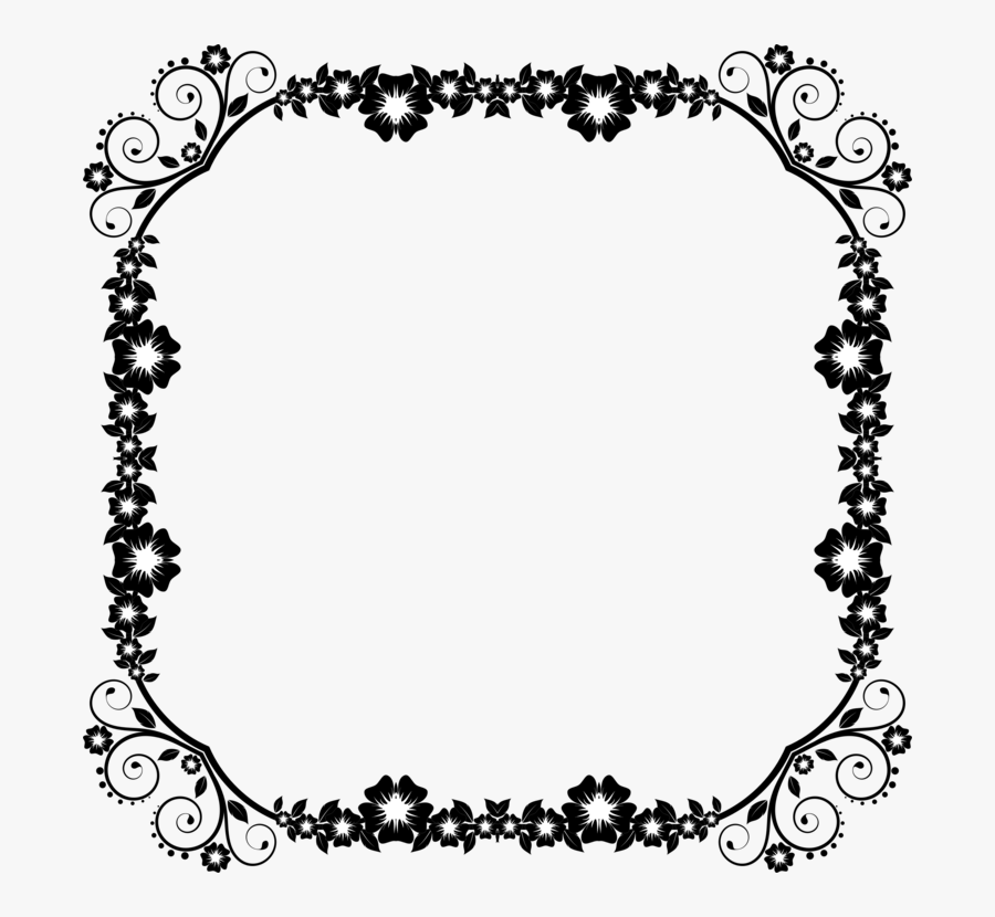 Borders And Frames Decorative Arts Decorative Borders - Transparent Frame Border Design Png, Transparent Clipart