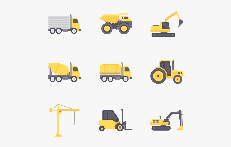 6,148 Free Vector Icons - Construction Vehicles Free Vector, Transparent Clipart