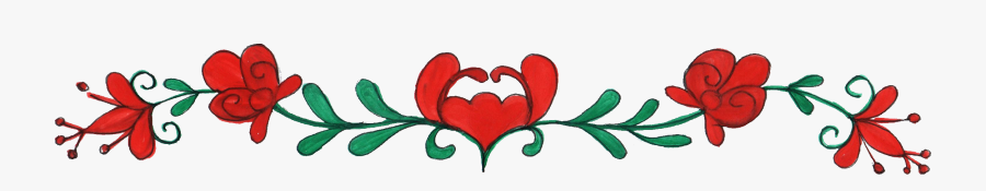 Flower Border Line Png, Transparent Clipart