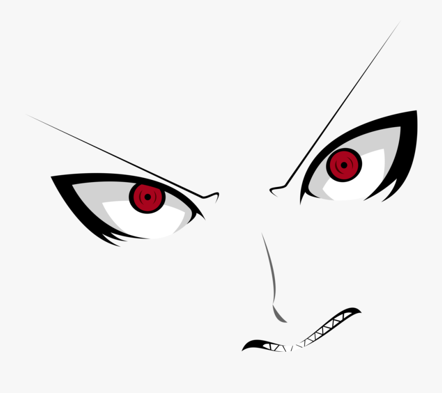 Angry Anime Eyes Png - Angry Anime Face Png, Transparent Clipart