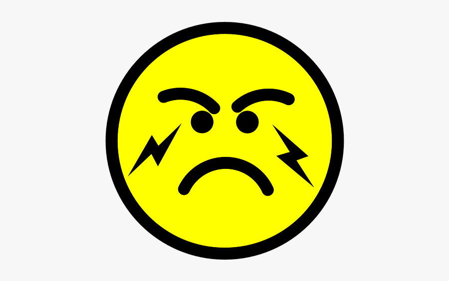 Emoji, Emoticon, Anger, Angry, Expression, Mood, Face - Ảnh Biểu Tượng Cảm Xúc Tức Giận, Transparent Clipart