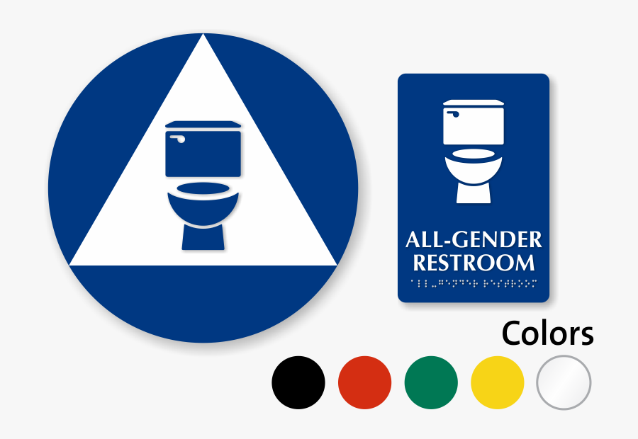 California All Neutral Restroom Door Wall Sign - California Unisex Bathroom Sign, Transparent Clipart