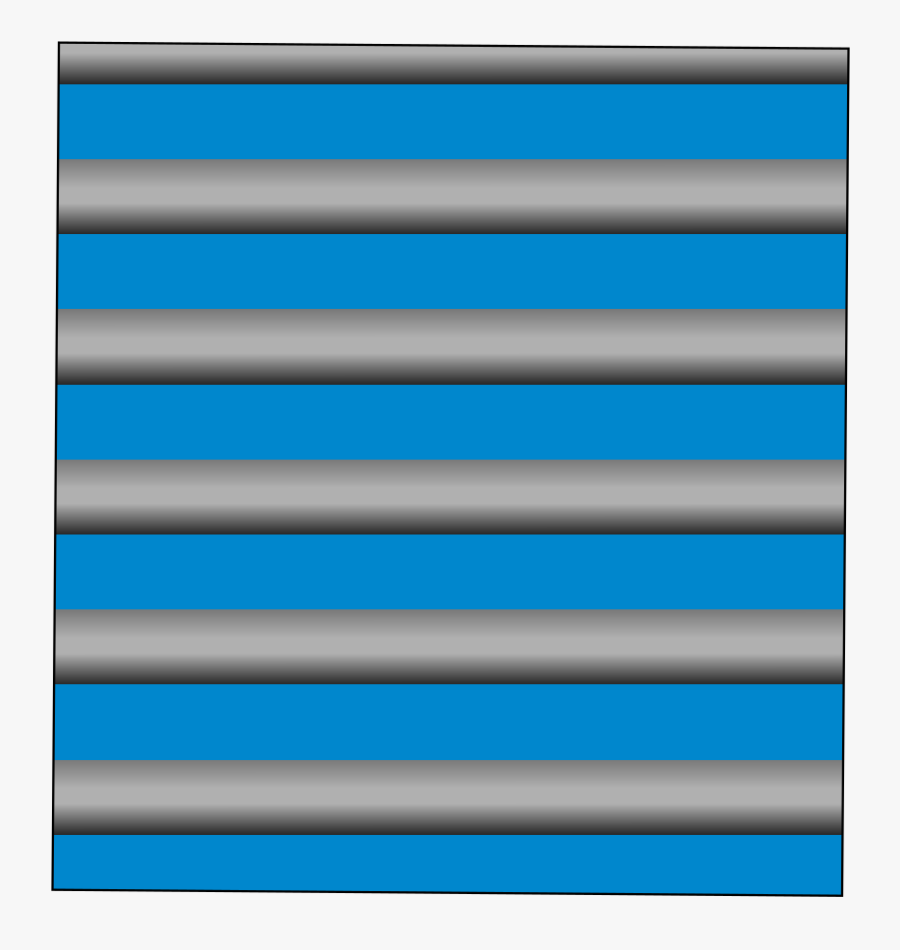 Silver Bars Gradient - Majorelle Blue, Transparent Clipart