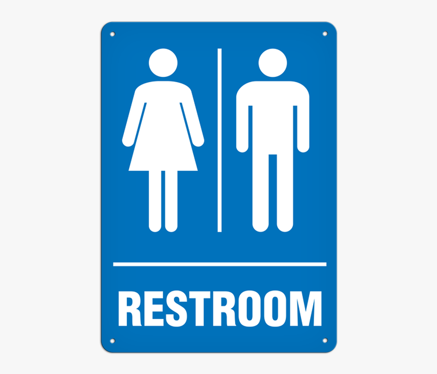 Restroom Sign, Transparent Clipart