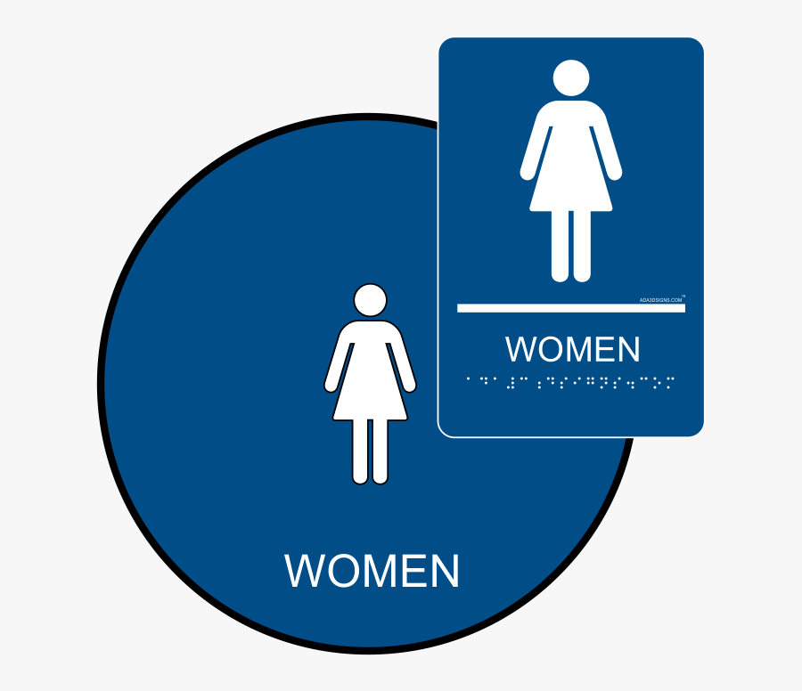 Restroom Signs, Transparent Clipart