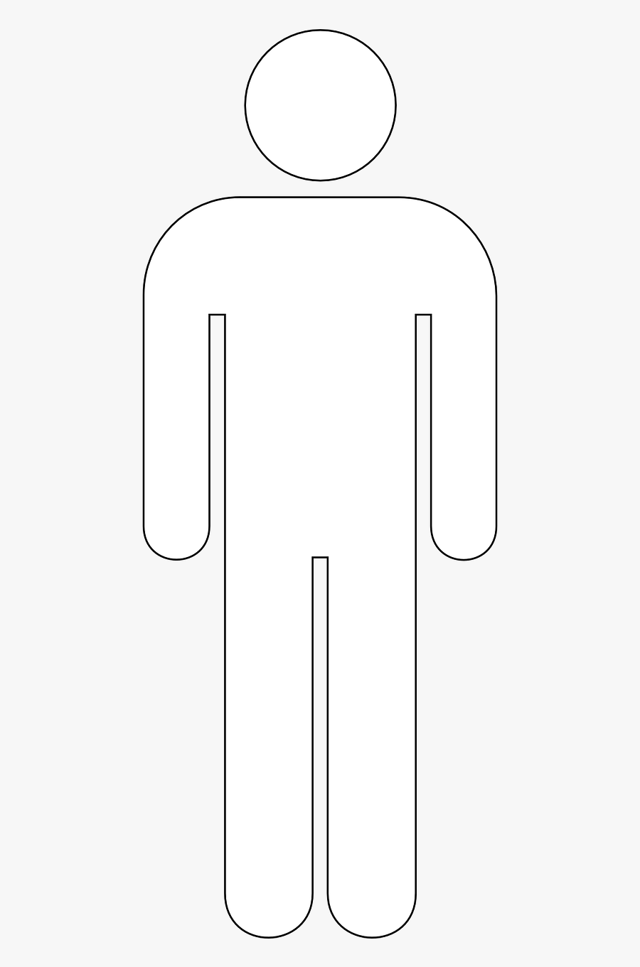 Man Pictogram Male Free Picture - White Stick Figure Png, Transparent Clipart