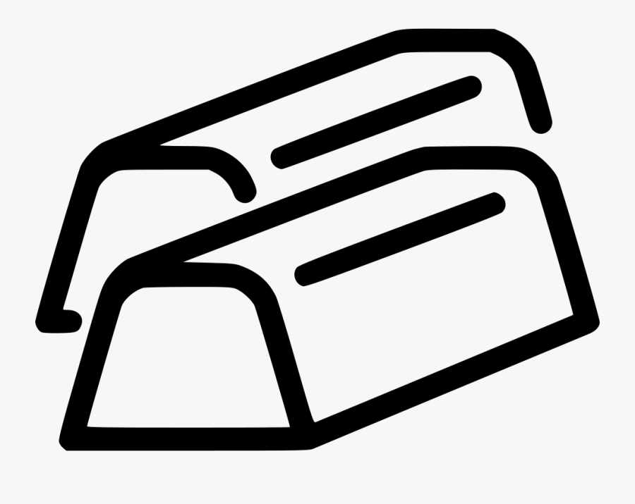 Gold Bars - Gold Bar Svg, Transparent Clipart