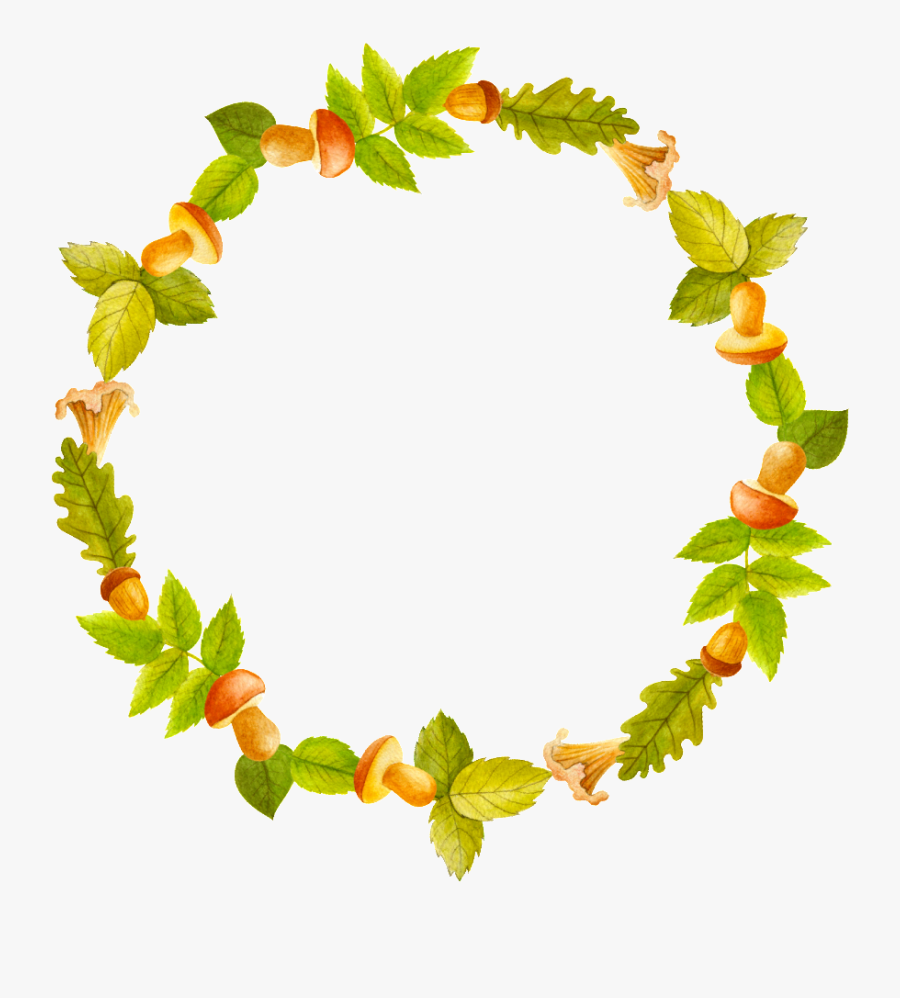 Green Fresh Decorative Wreath Transparent Clipart ,, Transparent Clipart