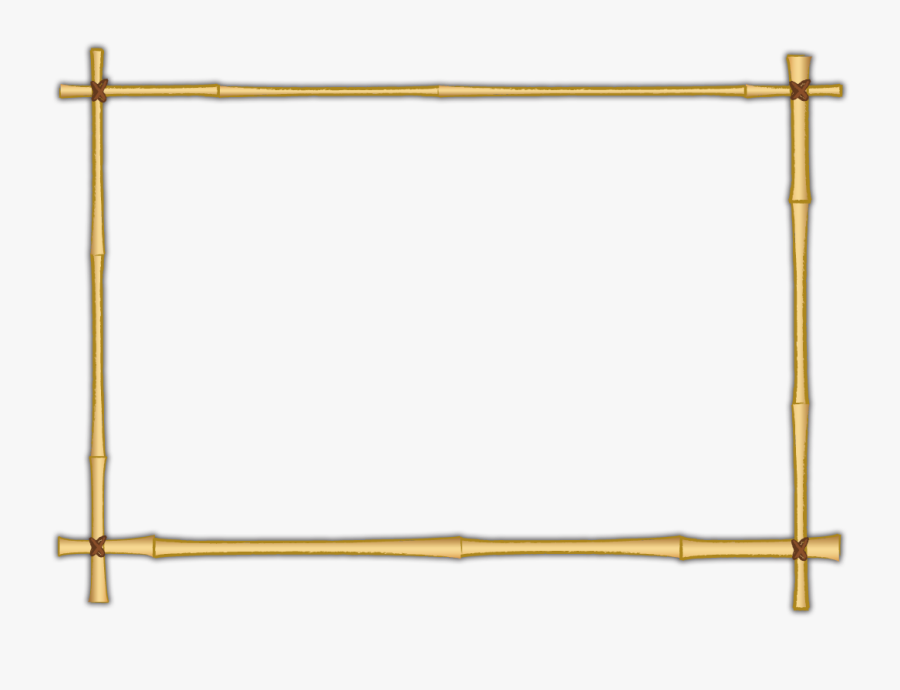Transparent Horizontal Bar Clipart - Bamboo Page Border Free, Transparent Clipart