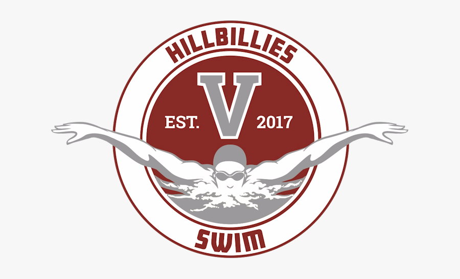 Verona High School Hillbillies Swim Team - Emblem, Transparent Clipart