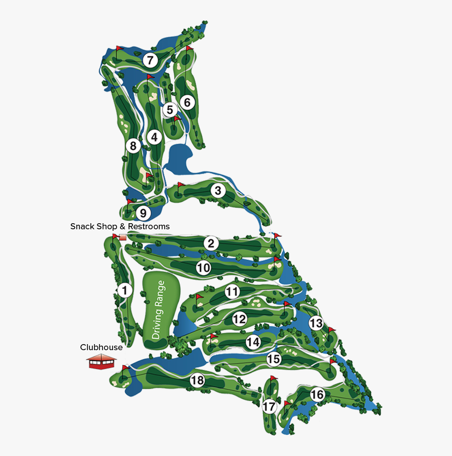 Willows Run Golf Course, Transparent Clipart