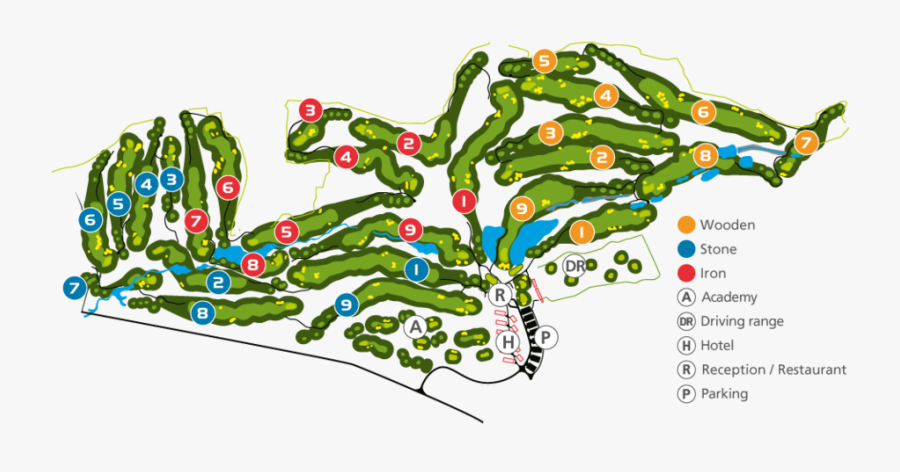 Course Plan - Golf Kaskáda Jamky, Transparent Clipart